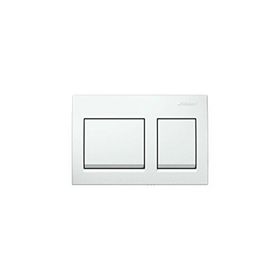 Geberit 115.045.21.5 Alpha 35 Çift Basmalı Beyaz Kumanda Kapağı