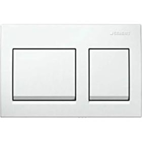 Geberit 115.045.21.5 Alpha 35 Çift Basmalı Beyaz Kumanda Kapağı