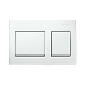 Geberit 115.045.21.5 Alpha 35 Çift Basmalı Beyaz Kumanda Kapağı