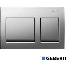 Geberit 115.045.46.5 Alpha 35 Çift Basmalı Mat Krom Kumanda Kapağı
