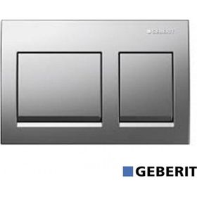 Geberit 115.045.46.5 Alpha 35 Çift Basmalı Mat Krom Kumanda Kapağı