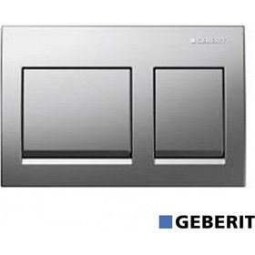 Geberit 115.045.46.5 Alpha 35 Çift Basmalı Mat Krom Kumanda Kapağı