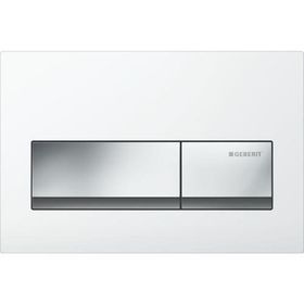Geberit 115.060.11.1 Alpha50 Çift Basmalı Beyaz Kumanda Kapağı