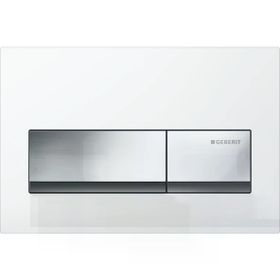 Geberit 115.060.11.1 Alpha50 Çift Basmalı Beyaz Kumanda Kapağı