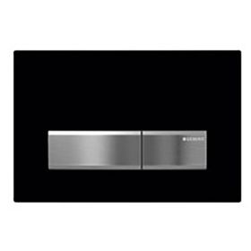 Geberit 115.060.DW.1 Alpha50 Çift Basmalı Siyah Kumanda Kapağı