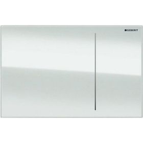 Geberit 115.625.SI.1 Sigma70 Beyaz Cam Pnömatik Deşarj Kumanda Kapağı