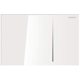 Geberit 115.625.SI.1 Sigma70 Beyaz Cam Pnömatik Deşarj Kumanda Kapağı