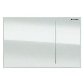 Geberit 115.625.SI.1 Sigma70 Beyaz Cam Pnömatik Deşarj Kumanda Kapağı