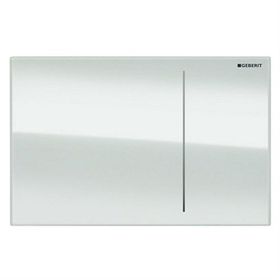 Geberit 115.625.SI.1 Sigma70 Beyaz Cam Pnömatik Deşarj Kumanda Kapağı