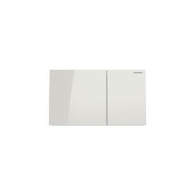 Geberit 115.625.SI.1 Sigma70 Beyaz Cam Pnömatik Deşarj Kumanda Kapağı