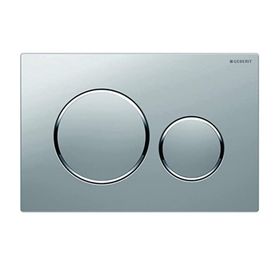 Geberit 115.770.JQ.5 Sigma01 Çift Basmalı Mat Krom Kumanda Kapağı