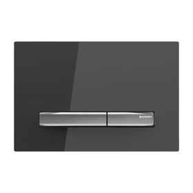 Geberit 115.788.SD.2 Sigma50 Çift Basmalı Füme Cam Kumanda Kapağı