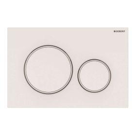 Geberit 115.882.01.1 Sigma 20 Beyaz Mat Beyaz Çift Basmalı Kumanda Kapağı
