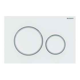 Geberit 115.882.01.1 Sigma 20 Beyaz Mat Beyaz Çift Basmalı Kumanda Kapağı