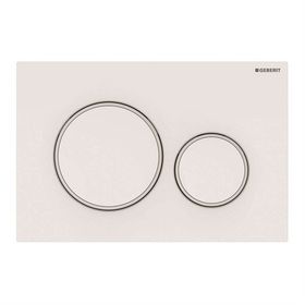 Geberit 115.882.01.1 Sigma 20 Beyaz Mat Beyaz Çift Basmalı Kumanda Kapağı