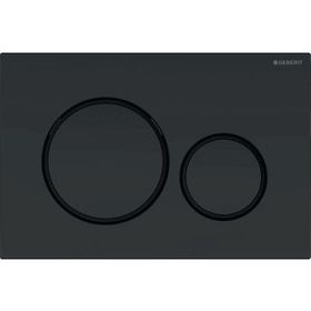 Geberit 115.882.16.1 Sigma 20 Mat Siyah Siyah Çift Basmalı Kumanda Kapağı