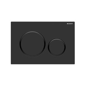 Geberit 115.882.16.1 Sigma 20 Mat Siyah Siyah Çift Basmalı Kumanda Kapağı