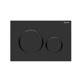 Geberit 115.882.16.1 Sigma 20 Mat Siyah Siyah Çift Basmalı Kumanda Kapağı