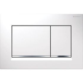 Geberit 115.883.01.1 Sigma 30 Mat Beyaz Beyaz Çift Basmalı Kumanda Kapağı