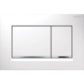 Geberit 115.883.01.1 Sigma 30 Mat Beyaz Beyaz Çift Basmalı Kumanda Kapağı
