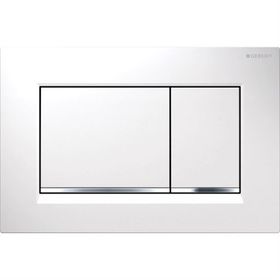 Geberit 115.883.01.1 Sigma 30 Mat Beyaz Beyaz Çift Basmalı Kumanda Kapağı