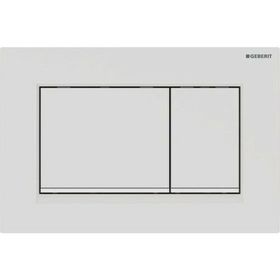 Geberit 115.883.01.1 Sigma 30 Mat Beyaz Beyaz Çift Basmalı Kumanda Kapağı