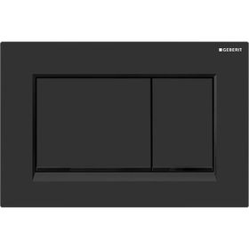 Geberit 115.883.DW.1 Sigma 30 Siyah Mat Siyah Çift Basmalı Kumanda Kapağı