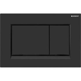 Geberit 115.883.DW.1 Sigma 30 Siyah Mat Siyah Çift Basmalı Kumanda Kapağı