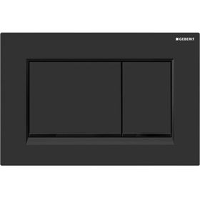 Geberit 115.883.DW.1 Sigma 30 Siyah Mat Siyah Çift Basmalı Kumanda Kapağı