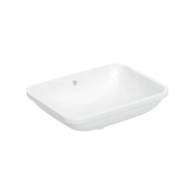 Geberit 505.060.01.1 49 cm Beyaz Variform Dikdörtgen Tezgah Altı Lavabo