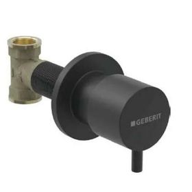 Geberit 616.004.14.1 Mat Siyah Ankastre Stop Valf Seti