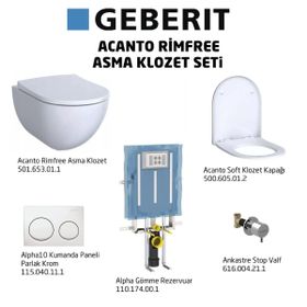 Geberit Acanto Beyaz Asma Klozet Seti