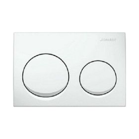 Geberit Alpha 10 Çift Basmalı Beyaz Kumanda Kapağı