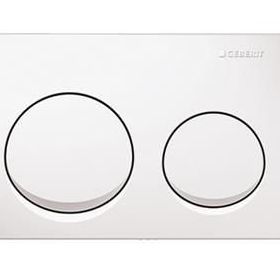 Geberit Alpha 10 Çift Basmalı Beyaz Kumanda Kapağı