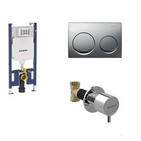 Geberit Alpha Duofix 12 cm Gömme Rezervuar Seti