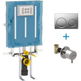 Geberit Alpha Kombifix 8 cm Duvariçi Gömme Rezervuar Seti