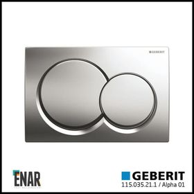 Geberit Alpha01 115.035.21.1 Parlak Krom Çift Basmalı Kumanda Kapağı