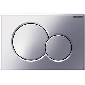 Geberit Alpha01 115.035.21.1 Parlak Krom Çift Basmalı Kumanda Kapağı