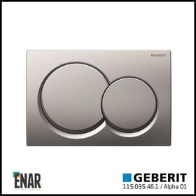 Geberit Alpha01 115.035.46.1 Mat Krom Çift Basmalı Kumanda Kapağı
