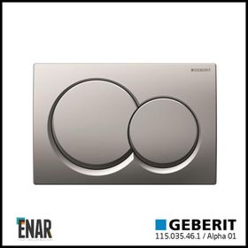 Geberit Alpha01 115.035.46.1 Mat Krom Çift Basmalı Kumanda Kapağı