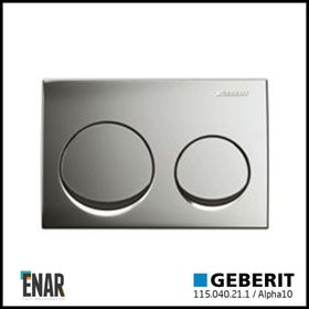 Geberit Alpha10 115.040.21.1 Parlak Krom Çift Basmalı Kumanda Kapağı