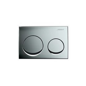 Geberit Alpha10 115.040.21.1 Parlak Krom Çift Basmalı Kumanda Kapağı