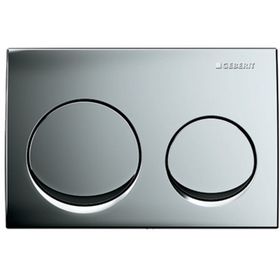 Geberit Alpha10 115.040.21.1 Parlak Krom Çift Basmalı Kumanda Kapağı
