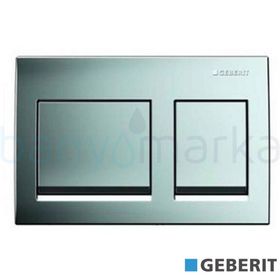 Geberit Alpha15 115.045.21.1 Parlak Krom Çift Basmalı Kumanda Kapağı