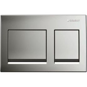 Geberit Alpha15 115.045.21.1 Parlak Krom Çift Basmalı Kumanda Kapağı