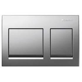 Geberit Alpha15 115.045.21.1 Parlak Krom Çift Basmalı Kumanda Kapağı