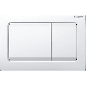 Geberit Alpha30 115.055.11.1 Beyaz Çift Basmalı Kumanda Kapağı