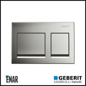 Geberit Alpha30 115.055.21.1 Parlak Krom Çift Basmalı Kumanda Kapağı