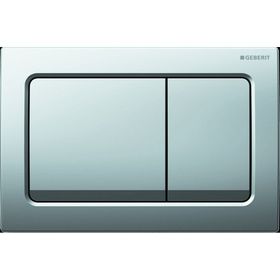 Geberit Alpha30 115.055.21.1 Parlak Krom Çift Basmalı Kumanda Kapağı