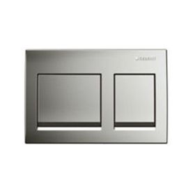 Geberit Alpha30 115.055.21.1 Parlak Krom Çift Basmalı Kumanda Kapağı